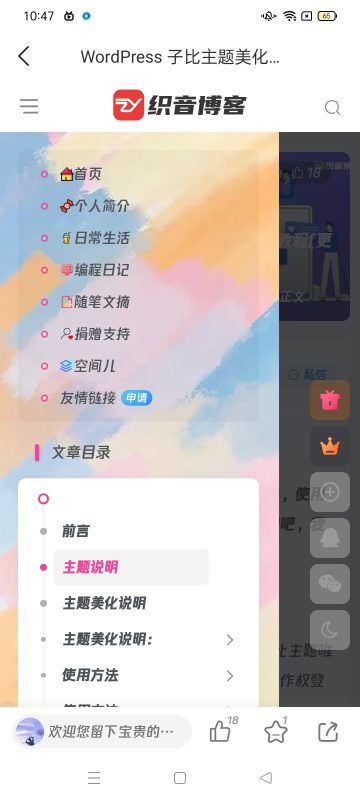 求助，侧边栏背景怎么改成这样？-zibll子比社区