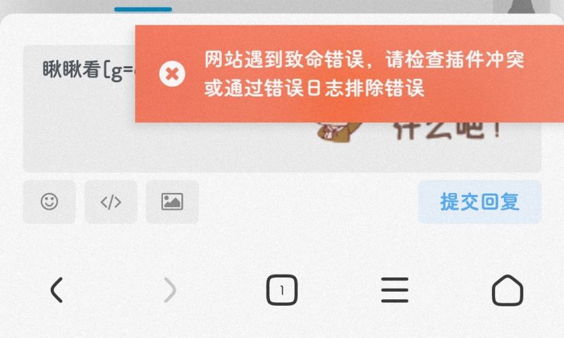 网站遇到致命错误怎么回事啊-zibll子比社区