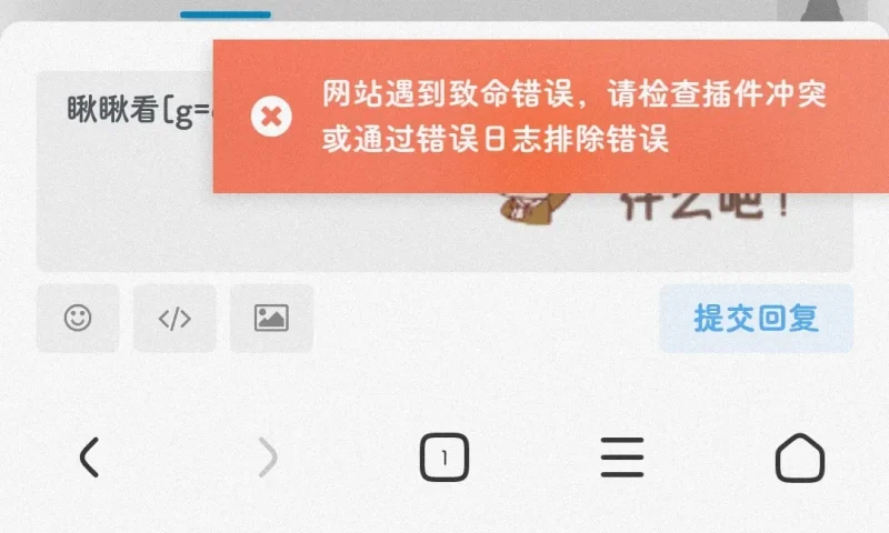 网站遇到致命错误怎么回事啊-zibll子比社区