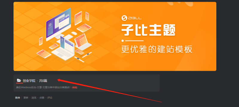 大仙们，早上好，我是新手，怎么让分类页的封面全宽度啊？谢谢-zibll子比社区