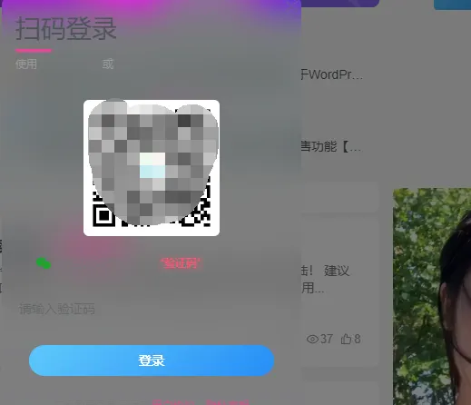 登录框成透明状态，如何设置成不透明，不然显示太不明显-zibll子比社区