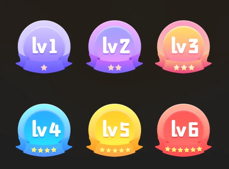 【等级图标】精品等级图标分享第二期·LV1-LV6等级图标-zibll子比社区