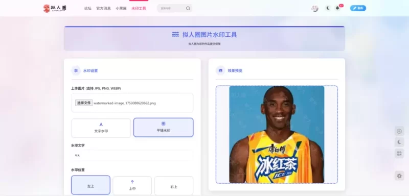 [元小白]子比水印增强 一键快速无损水印-zibll子比社区