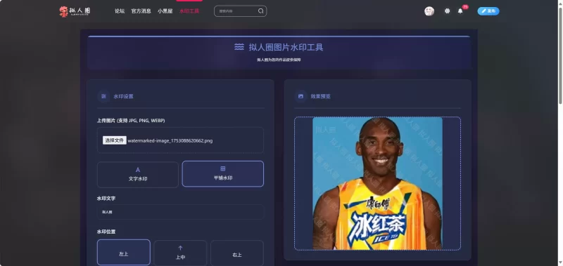 [元小白]子比水印增强 一键快速无损水印-zibll子比社区