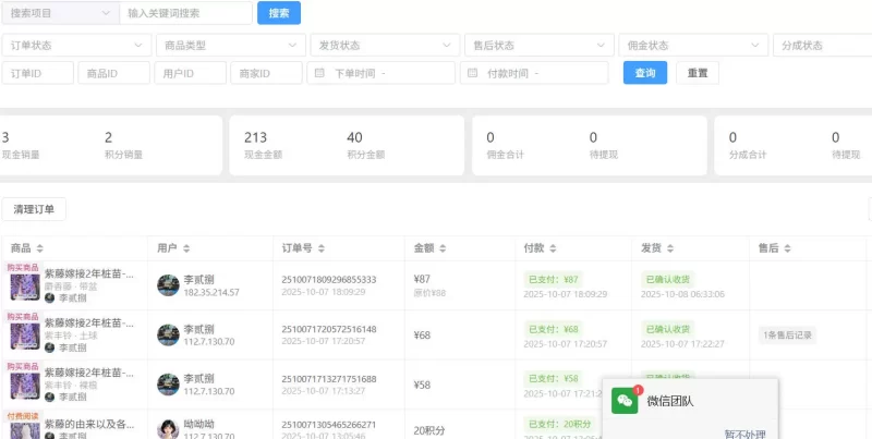 关于商城的数据统计问题-zibll子比社区