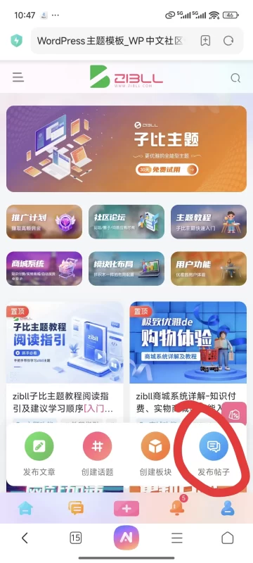 求论坛发布帖子编辑框美化简化插件-zibll子比社区